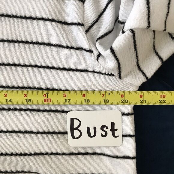 Madewell Club Monaco Bundle of 3 Neutral Striped Beige Tops Linen Cotton Large - Picture 9 of 16